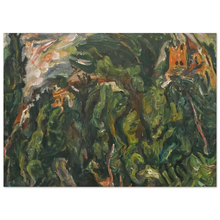 Chaim Soutine  THE RED CASTLE OF CERET 1919 Fine Art Poster / Art Print