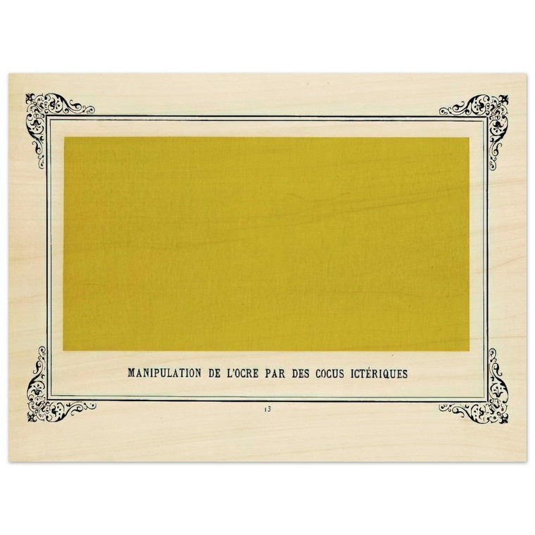 Alphonse Allais  Jaundiced Cuckolds Handling Ochre Wood Print