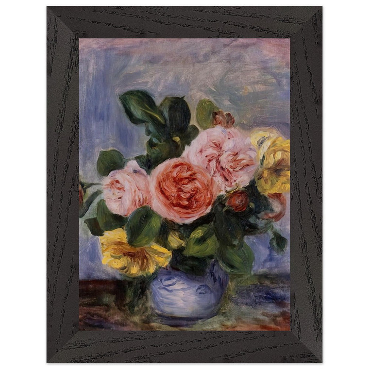 Pierre-Auguste Renoir Roses in a Vase N2 Wood Framed Art Print / Poster