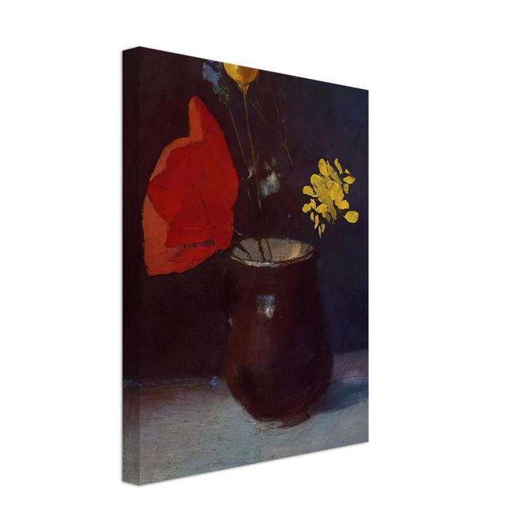 Odilon Redon  PITCHER OF FLOWERS Canvas