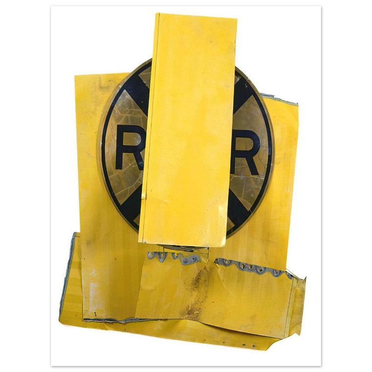Robert Rauschenberg  YELLOW VISOR GLUT 1989 Aluminum Print