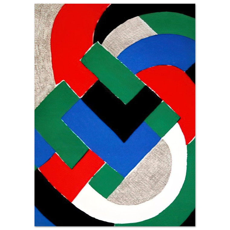 Sonia Delaunay  COMPOSITION WITH GREEN AND BLUE Fine Art Poster / Art Print