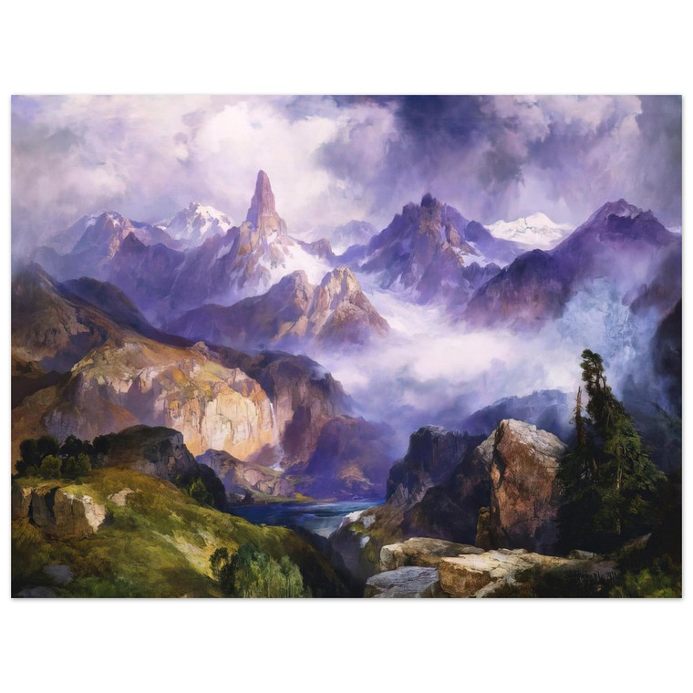 Thomas Moran  Index Peak Yellowstone National Park Aluminum Print
