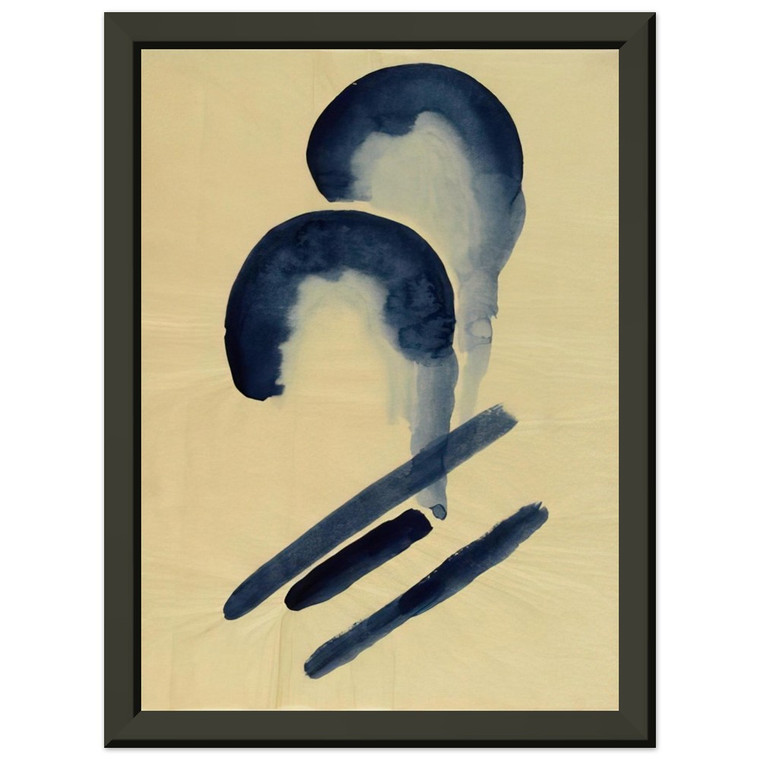 Georgia OKeeffe  Blue04 Premium Metal Framed Art Print / Poster