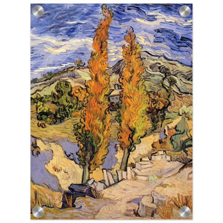 Vincent van Gogh  Two Poplars on a Hill Acrylic Print