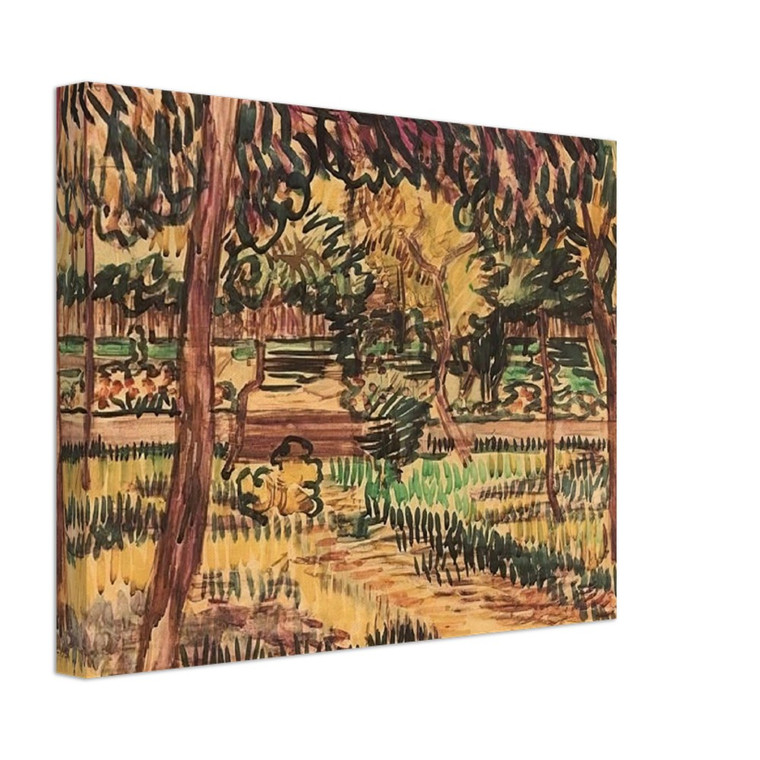 Vincent van Gogh  Trees in the Garden of the Asylum Canvas