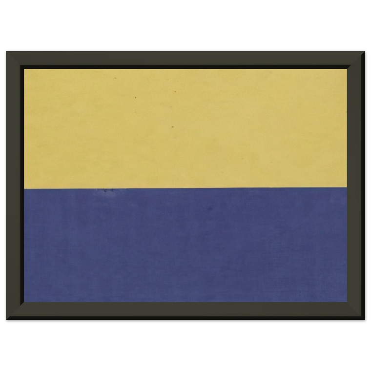 Ellsworth Kelly  Yellow and Blue Premium Metal Framed Art Print / Poster
