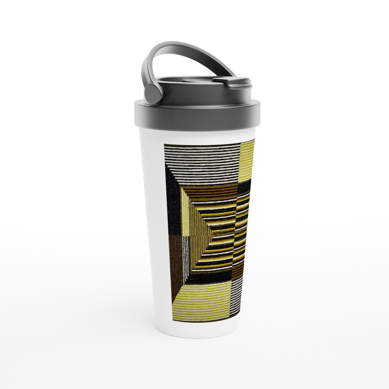 Alfred Jensen - The Acrobatic Rectangle Per Eleven - 1967 Travel Mug