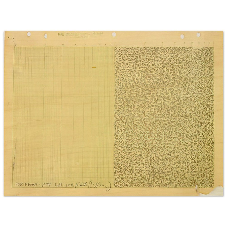 Keith Haring  UNTITLED FOR KENNY 1979 N2 Wood Print