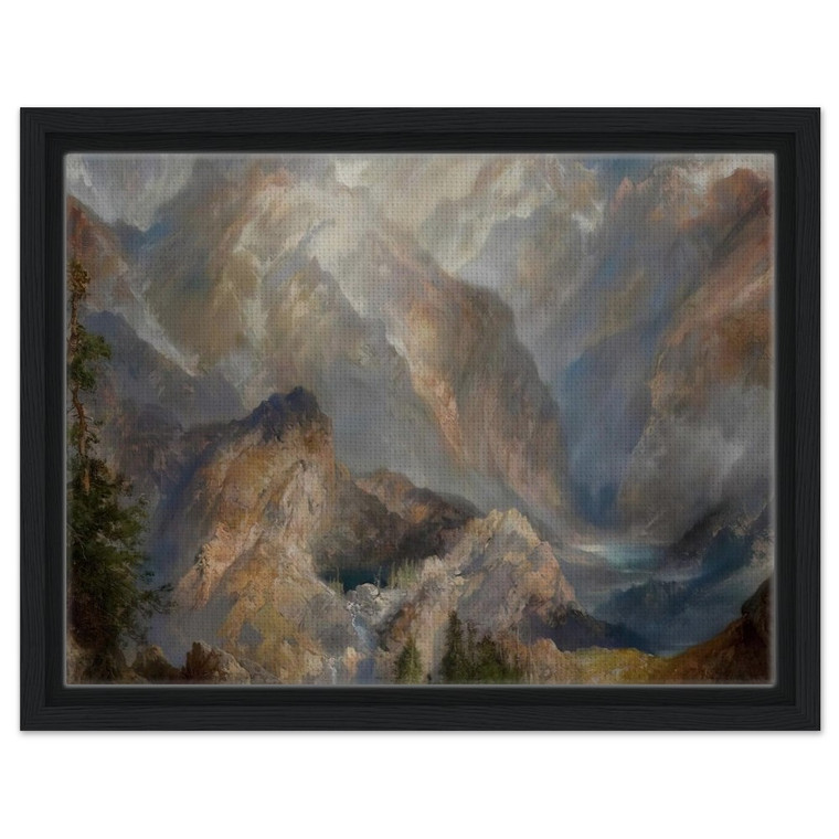 Thomas Moran  Morning in the Sierras Nevada Framed Canvas