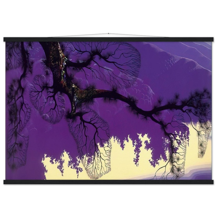 Eyvind Earle  Purple Coastline Museum-Quality Matte Paper Poster with Hanger