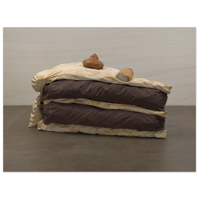 Claes Oldenburg  FLOOR CAKE 1962 Wood Print