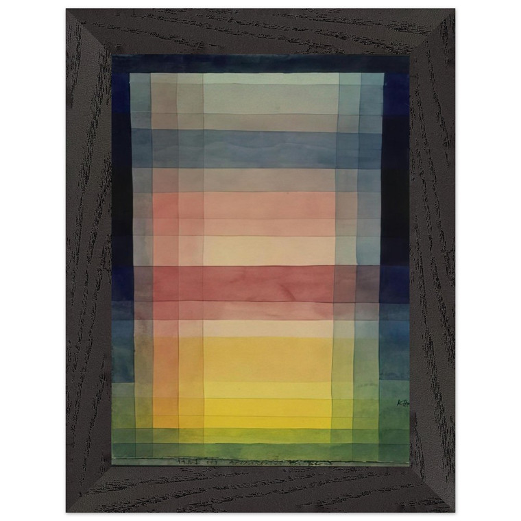 Paul Klee ARCHITECTURE OF THE PLAIN 1923 Premium Wood Framed Art Print Poster