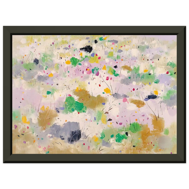 Wu Guanzhong The Blooming Mountain Abstract Ink Wash Print