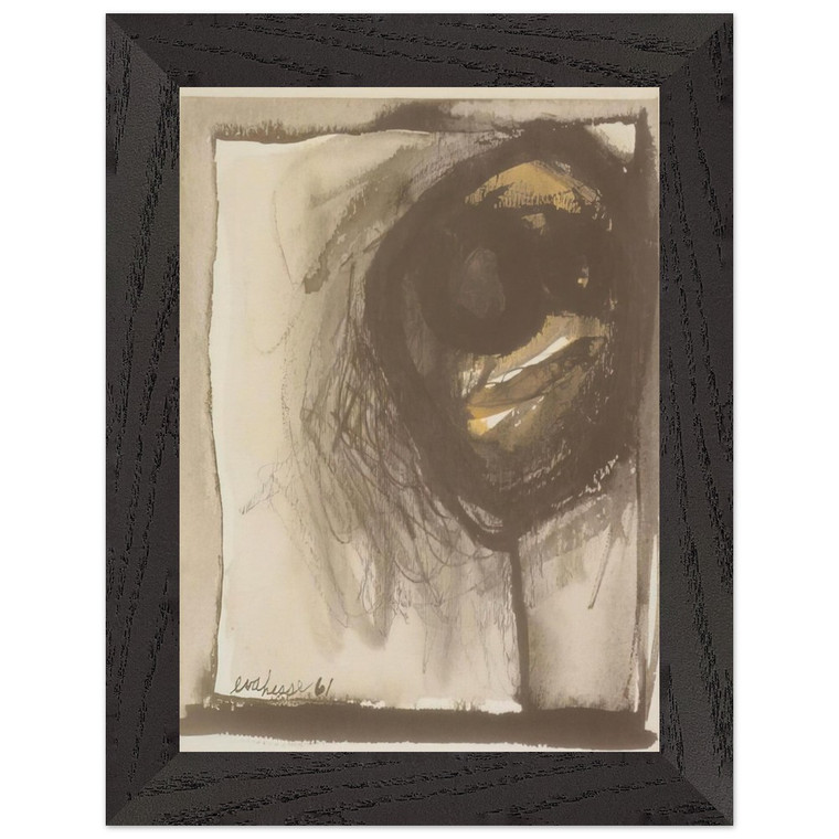 Eva Hesse  UNTITLED 1961 N3 Premium Wooden Framed Art Print / Poster