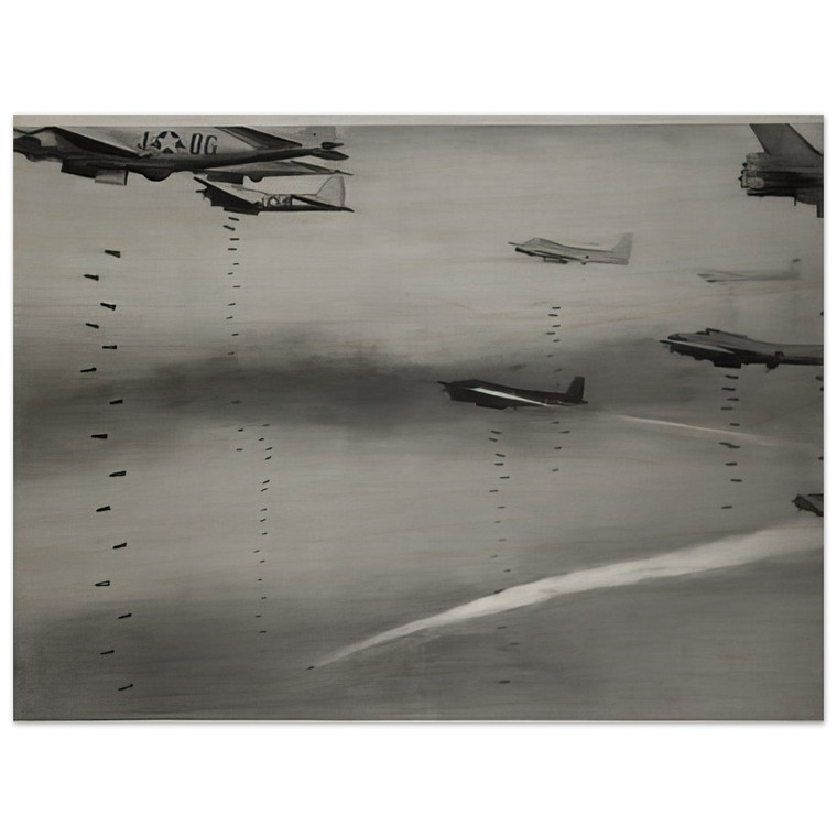 Gerhard Richter  BOMBERS 1963 Wood Print