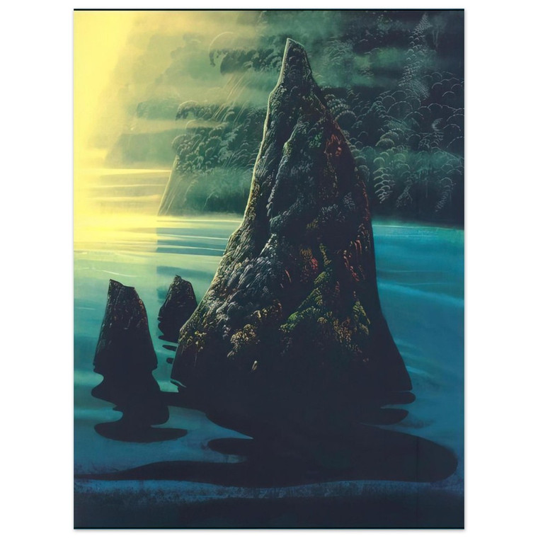 Eyvind Earle  The Rock Aluminum Print