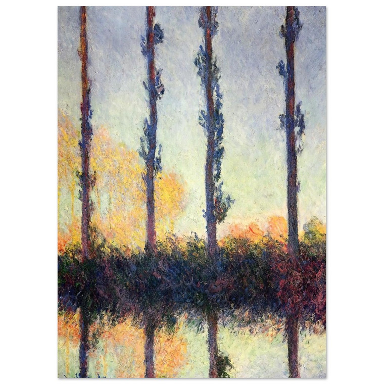claude monet  Poplars Four Trees Fine Art Poster / Art Print