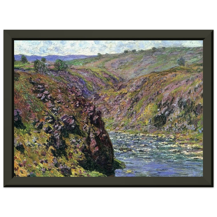 Monet Valley of the Creuse Sunlight Effect Metal Framed Art Print / Poster