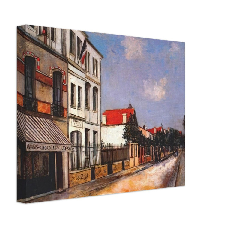Maurice Utrillo  ASNIERES STREET Canvas