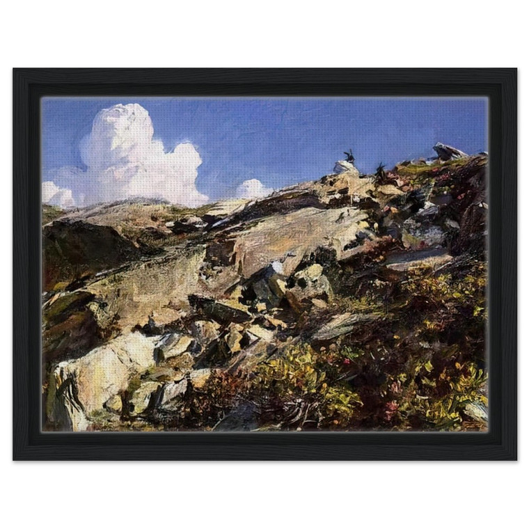 John Singer Sargent  In the Alps Framed Canvas