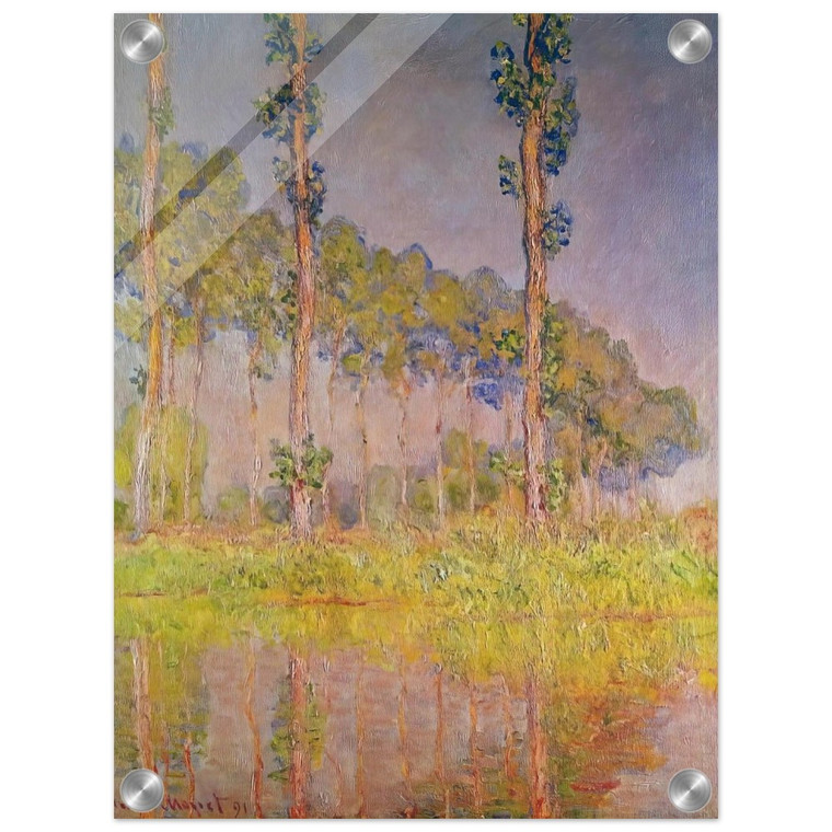claude monet  Three Trees in Spring Acrylic Print