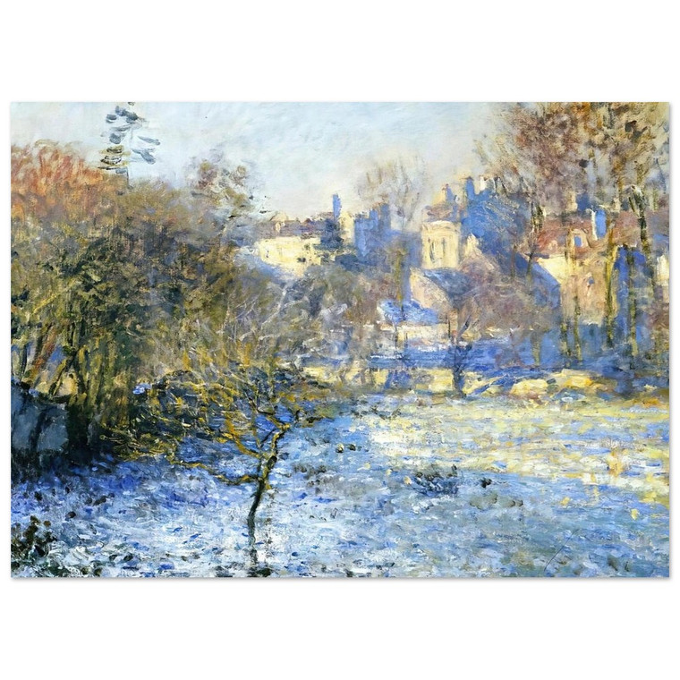 claude monet  Frost Fine Art Poster / Art Print