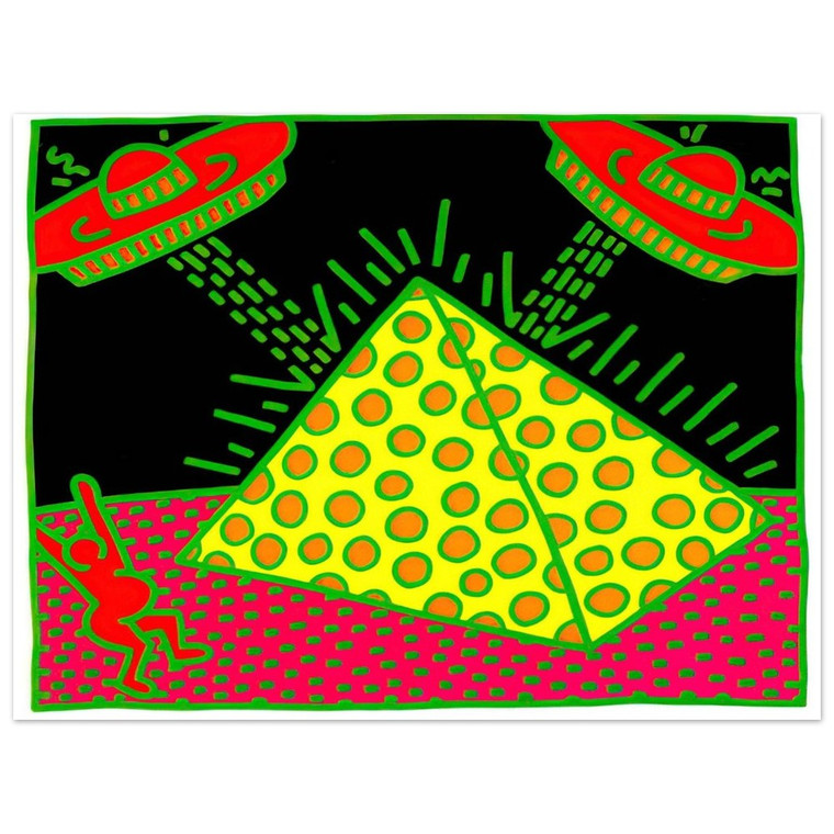 Keith Haring  UNTITLED 1983 3 N1 Aluminum Print