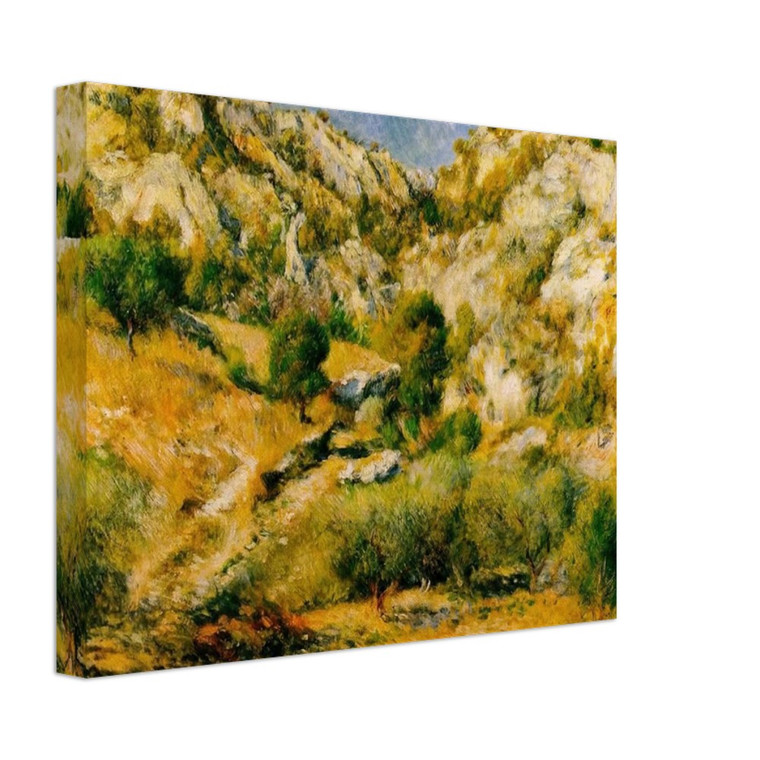 PierreAuguste Renoir  Rocky Craggs at lEstaque Canvas
