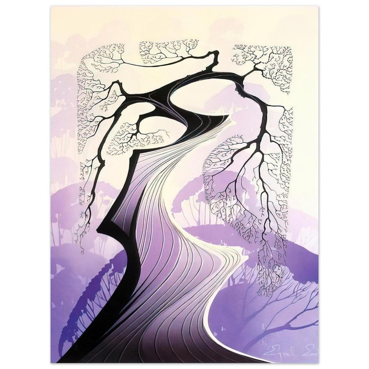 Eyvind Earle  Carmel Cypress Aluminum Print
