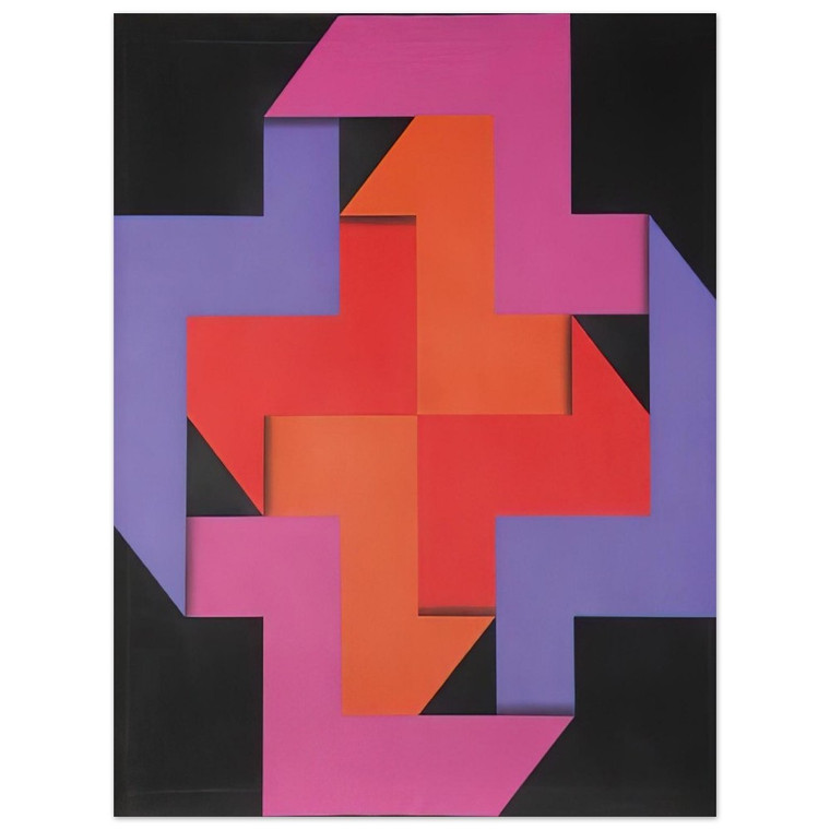 Omar Rayo  Tibacuy  1969 Aluminum Print