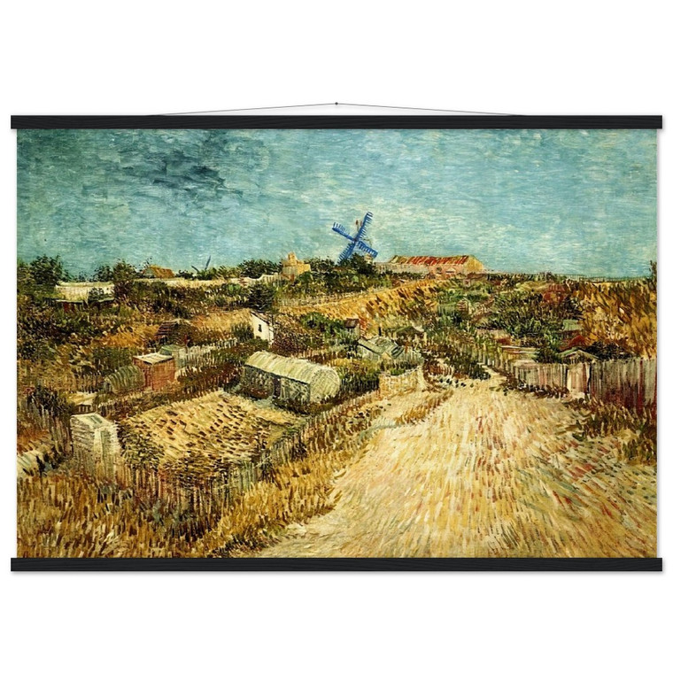 Van Gogh Vegetable Gardens Montmartre Matte Poster with Hanger