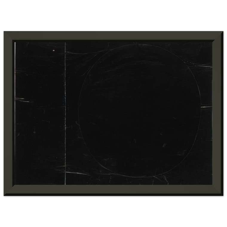 Ellsworth Kelly  Black on Black Premium Metal Framed Art Print / Poster