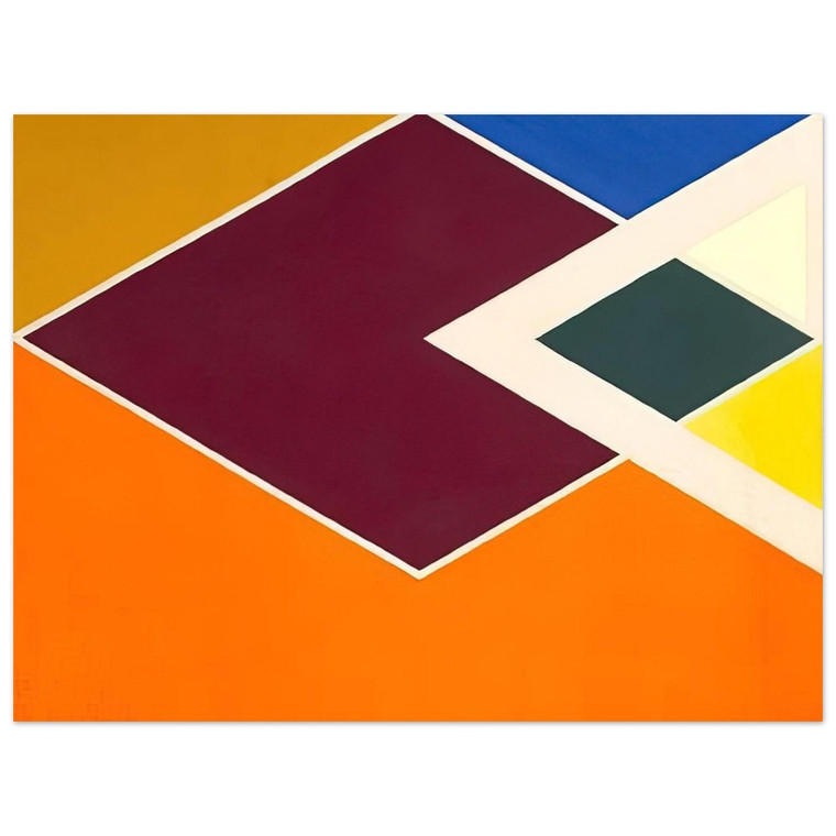 Larry Zox, Batticaloa, Diamond Drill, Hard Edge Alum Print