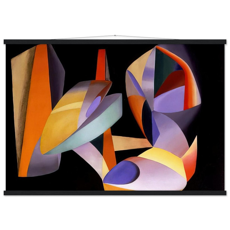 Abstract Art Museum-Quality Matte Paper Poster with Hanger