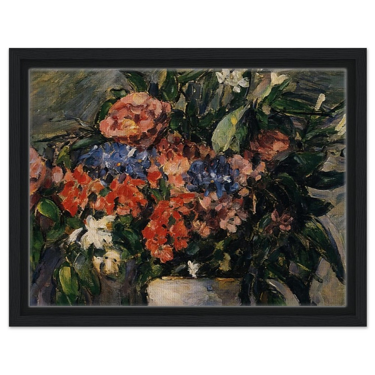 Paul Cezanne  Pot of Flowers Framed Canvas