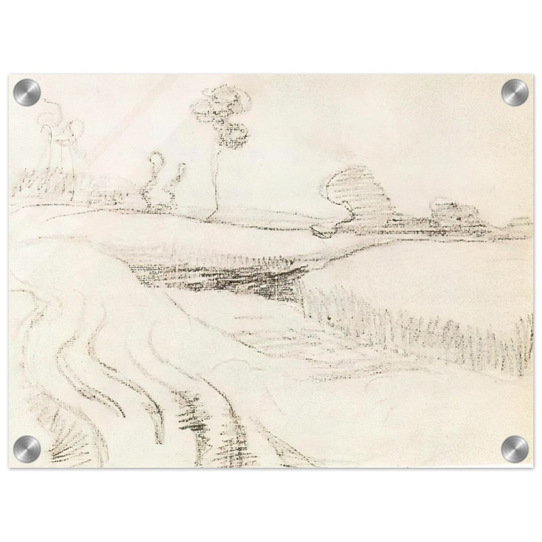 Vincent van Gogh  Little Stream Surrounded by Bushes Acrylic Print