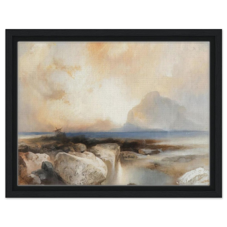 Thomas Moran  Seascape N6 Framed Canvas