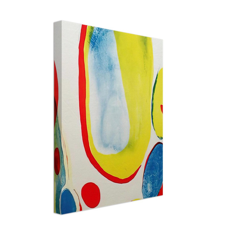 Alice Baber  Red Yellow and Blue Canvas