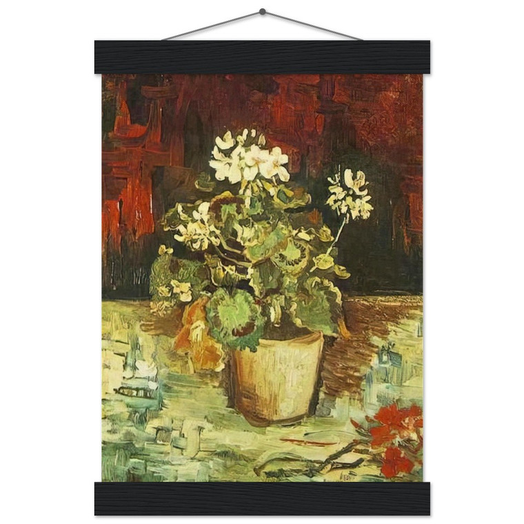 Vincent van Gogh Geranium in a Flowerpot Matte Paper Poster with Hanger