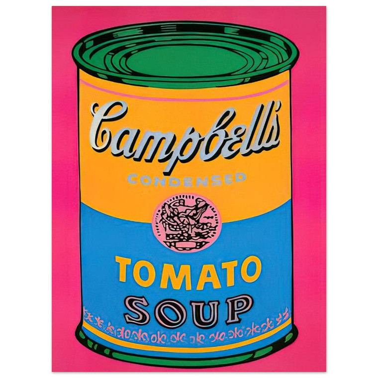Andy Warhol  Campbells Soup Can  Aluminum Print