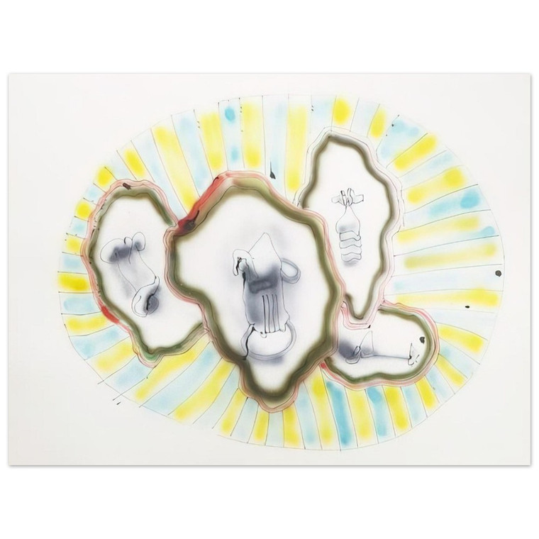 John Altoon  Untitled ABC 52  1965 Aluminum Print