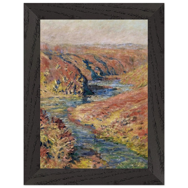 Monet Creuse Valley Fresselines Premium Wooden Framed Art Print / Poster