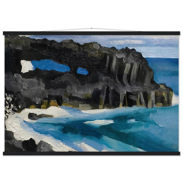 OKeeffe Lava Bridge Hana II Museum-Quality Matte Paper Poster with Hanger