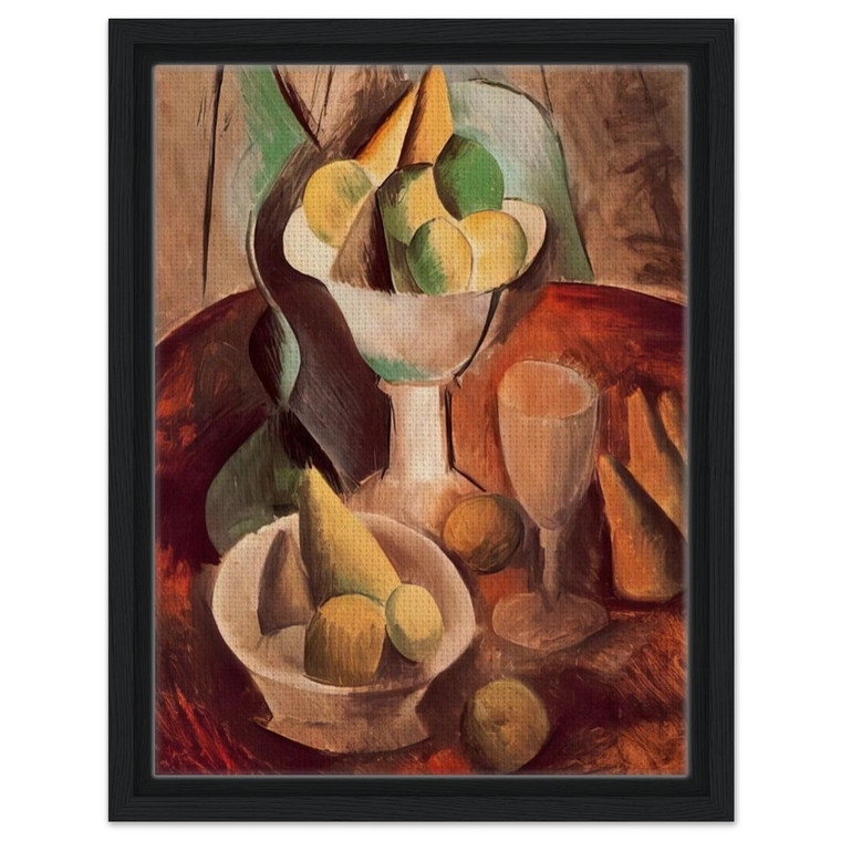 Pablo Picasso  Fruit in a Vase  1909 Framed Canvas