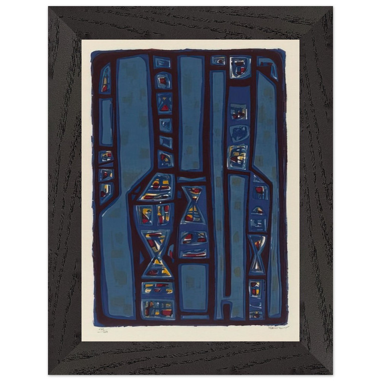 Alfred Manessier  Litanies  1952 Premium Wooden Framed Art Print / Poster