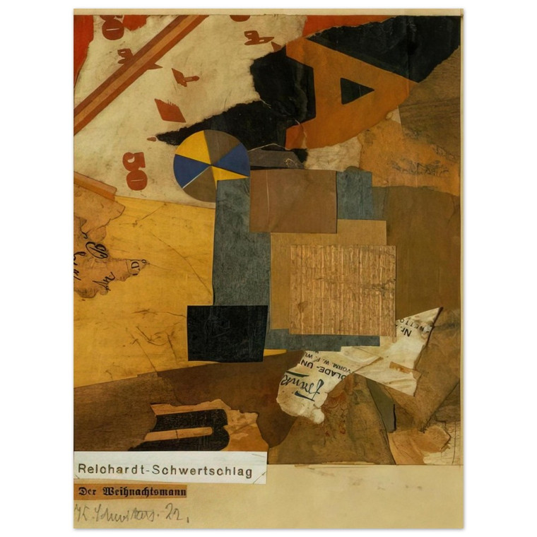 Kurt Schwitters  SANTA CLAUS 1922 Aluminum Print