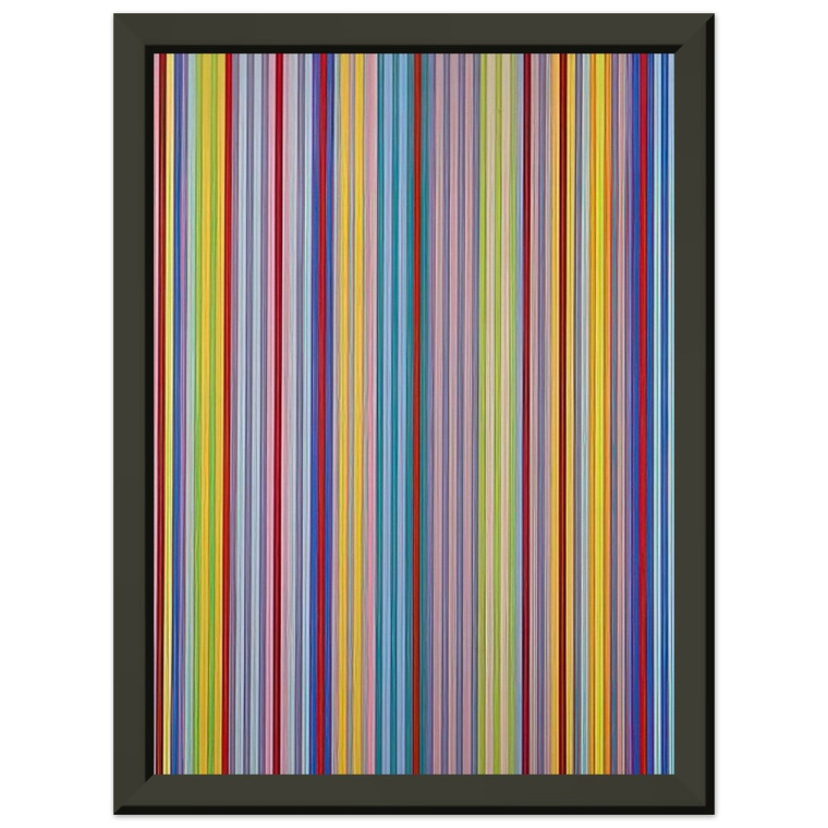 Gene Davis  Battle for Grownups  1970 Premium Metal Framed Art Print / Poster