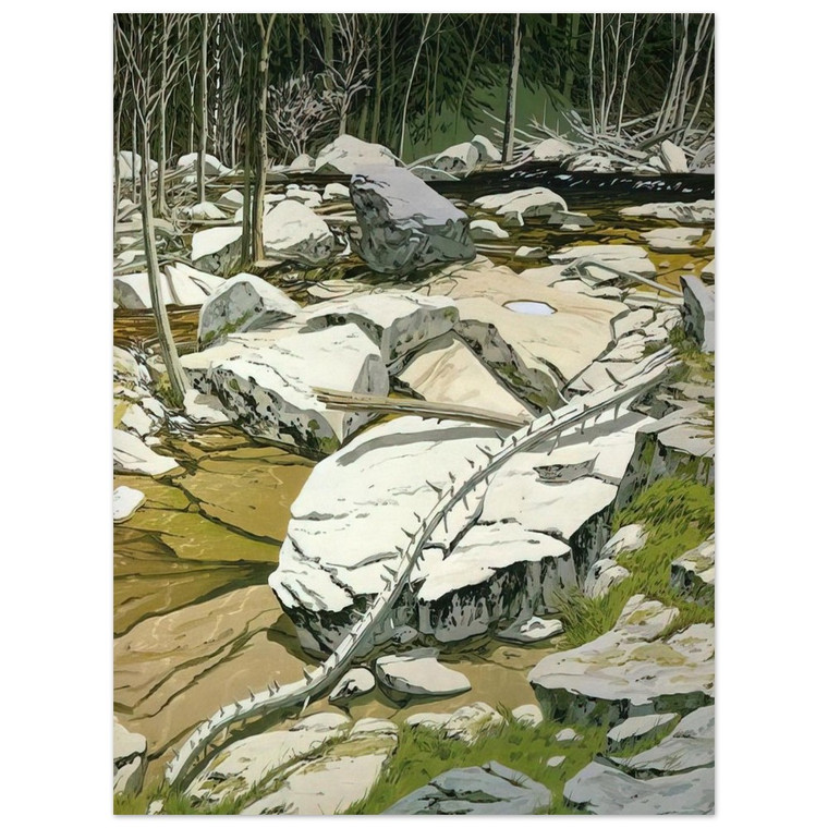 Neil Welliver  The Blue Pool  1980 Aluminum Print