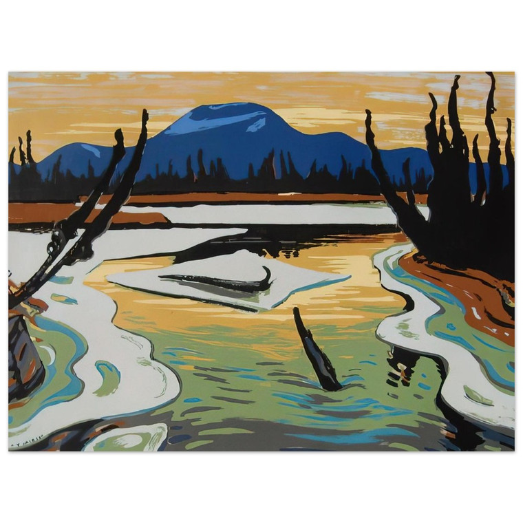 AY Jackson  Smart River Alaska  1945 Aluminum Print